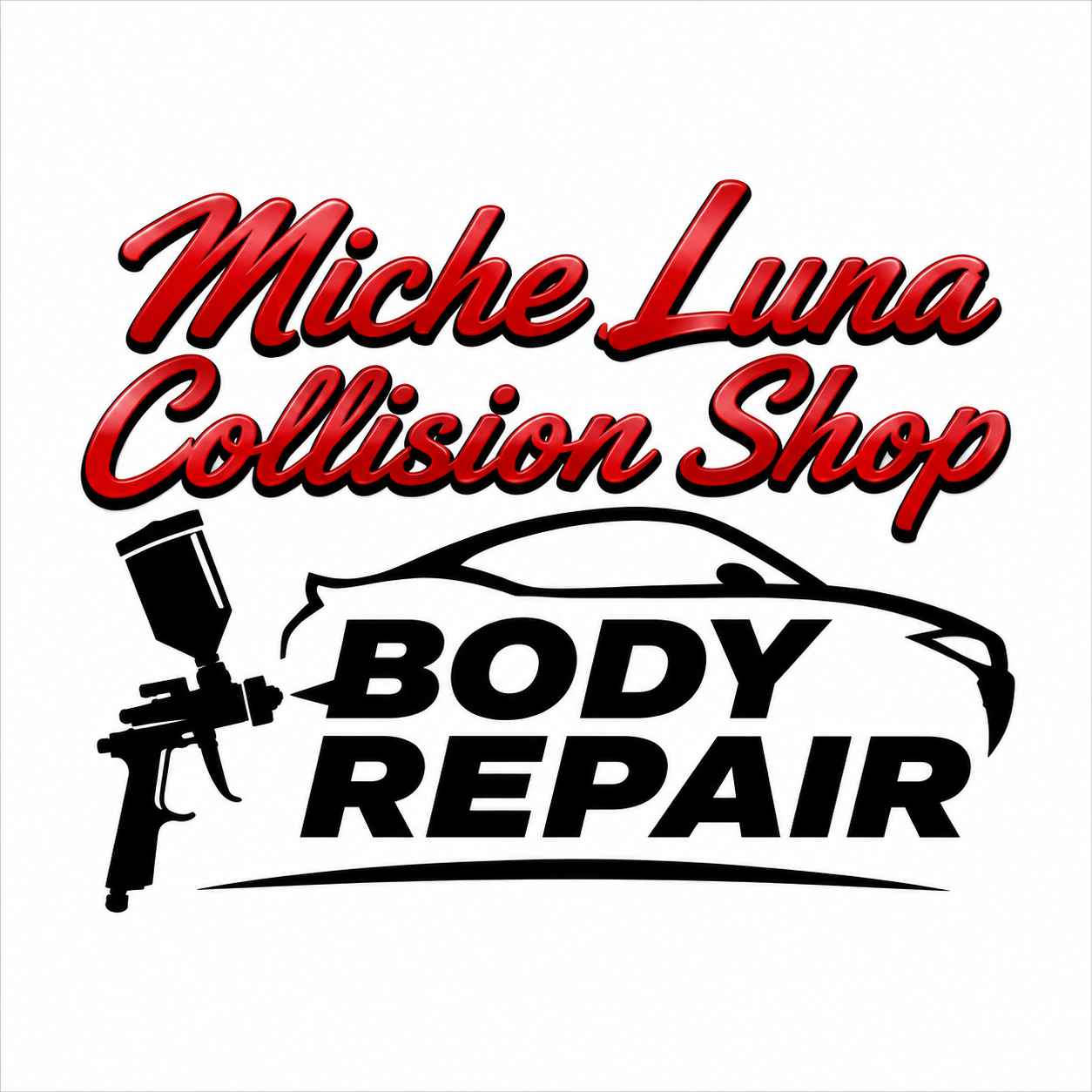 Miche Luna Collision Shop logo: body repair